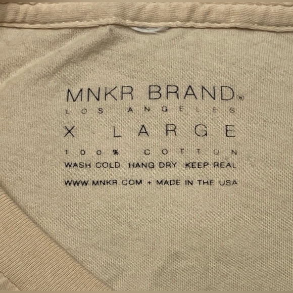 MNKR BRAND Los Angeles t shirt, women’s size xl, Travel more work less - Picture 4 of 4
